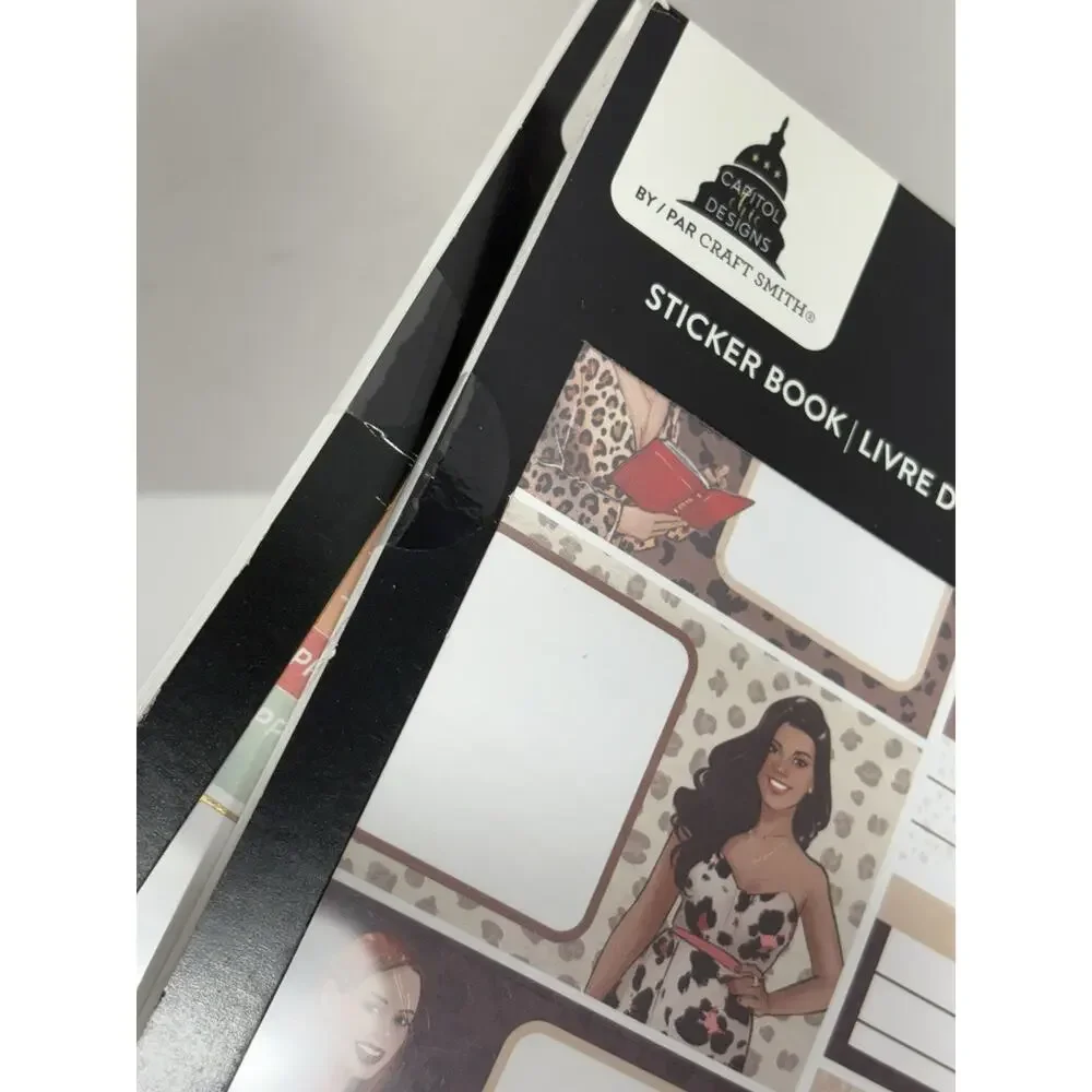 CRAFT SMITH Planner Stickers Book Lot Of 2 - Appointment 903pc+ Leopard Glam 834